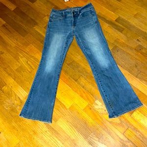 American Eagle Outfitters 369 super stretch kick boot dark-wash jeans EUC